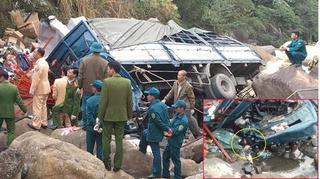Ô tô tải lao xuống vực khiến 3 người tử vong