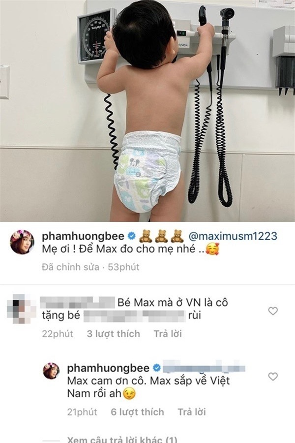 Sức khỏe tốt, Phạm Hương tiết lộ sắp đưa con trai về Việt Nam
