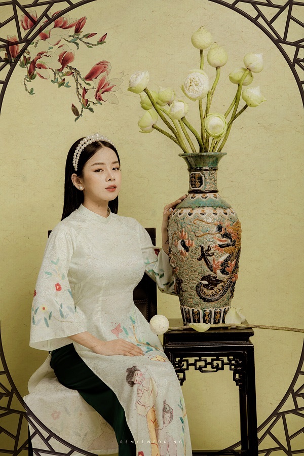 DJ Mie bật mí lý do năm nào cũng chụp ảnh với áo dài truyền thống9