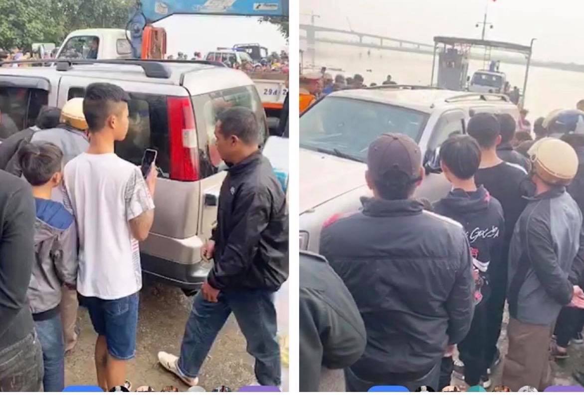 Nam Định: Xe ô tô 7 chỗ bị trôi sông khi đang đợi phà, 1 người tử vong