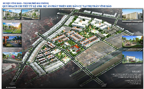 Hải Phòng: Công bố đồ án quy hoạch chi tiết dự án phát triển khu dân cư tại thị trấn Vĩnh Bảo