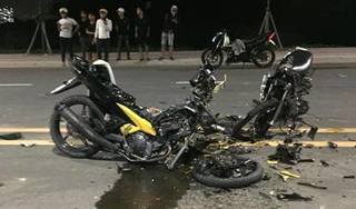 Đua xe tự tông nhau, 2 người chết cạnh chiếc xe máy nát bươm