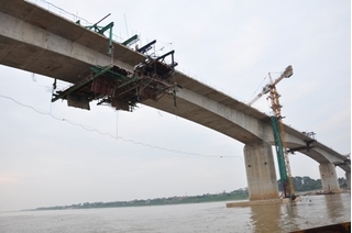 Nam Định: Sắp thông xe cầu Thịnh Long vượt sông Ninh Cơ 