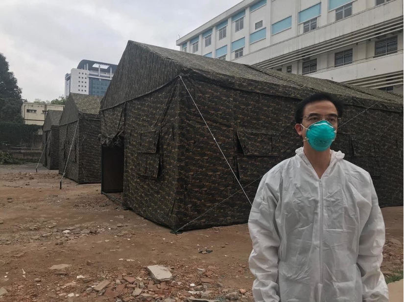 Bệnh viện Bạch Mai xây dựng bệnh viện dã chiến ngay trong khuôn viên bệnh viện 2