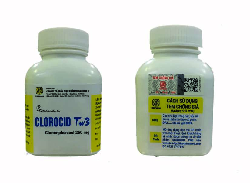 Thu hồi lô thuốc viên nén Clorocid TW3 đóng gói dạng lọ