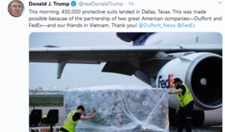 Tổng thống Trump cảm ơn Việt Nam cùng phối hợp chống Covid-19