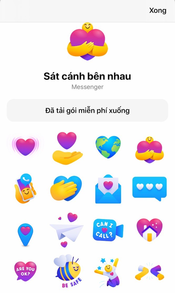 Hướng dẫn cập nhật trái tim rung rinh trên Facebook Messenger2