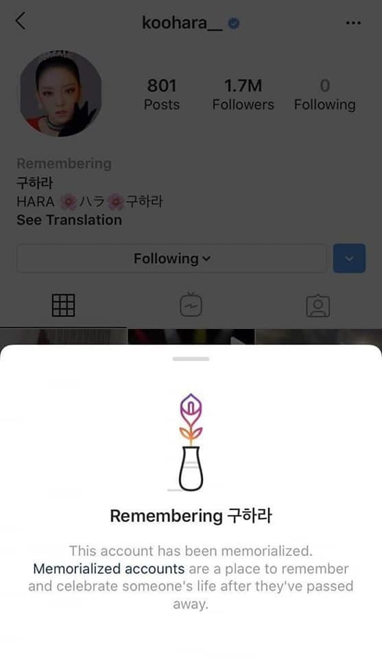 Nghẹn ngào khi tài khoản Instagram của Jonghuyn, Sulli, Hara và Minwo chuyển sang chế độ 'tưởng nhớ'