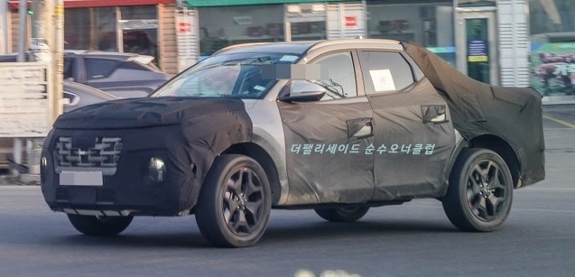 Hé lộ hình ảnh mẫu xe bán tải Hyundai Santa Cruz sắp ra mắt