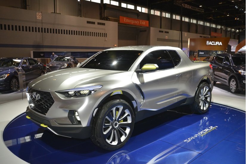 Hé lộ hình ảnh mẫu xe bán tải Hyundai Santa Cruz sắp ra mắt2