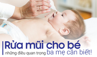 Rửa mũi cho bé: Những điều quan trọng ba mẹ cần biết!