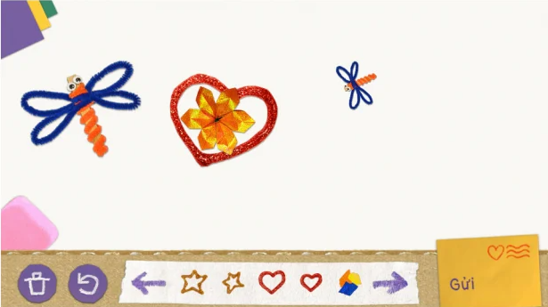 Google Doodle hôm nay 10/5: Mừng Ngày của Mẹ với thiệp tự thiết kế