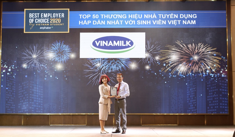 Vinamilk được các bạn trẻ bình chọn là thương hiệu nhà tuyển dụng hấp dẫn nhất Việt Nam