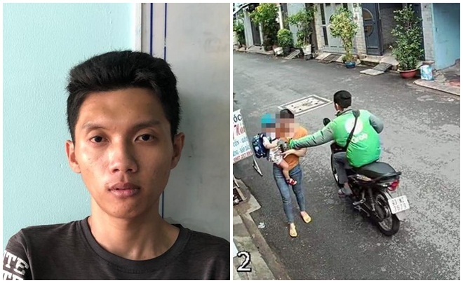 Lộ lý do tài xế GrabBike cướp giật ĐTDĐ của người mẹ bồng con nhỏ