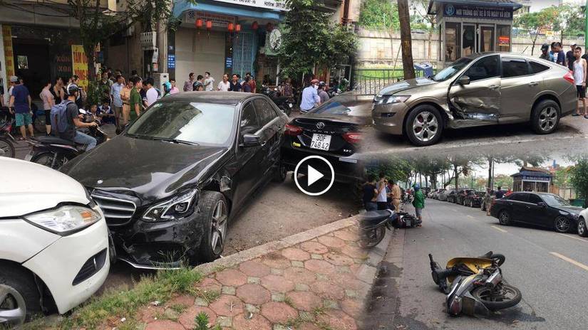 Danh tính nữ tài xế lái Mercedes gây tai nạn liên hoàn ở Hà Nội