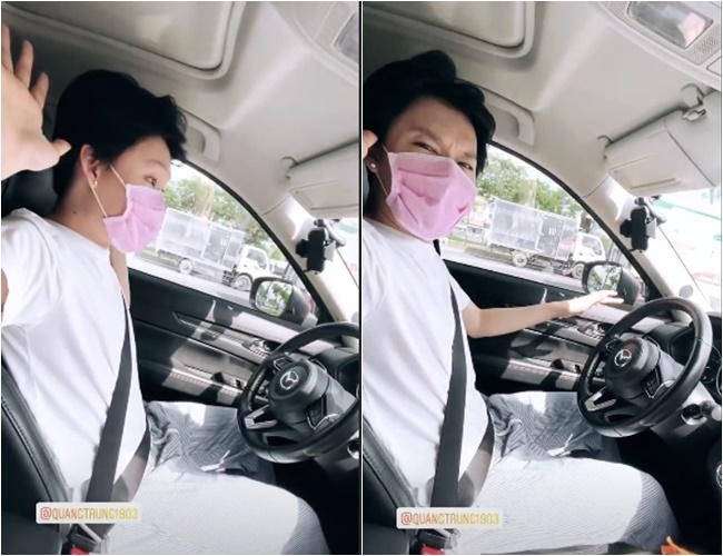 Quang Trung bị chỉ trích khi thả hai tay lái xe ô tô vì...sợ nắng