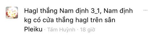 Fan hâm mộ dự đoán bất ngờ về kết quả trận HAGL gặp Nam Định