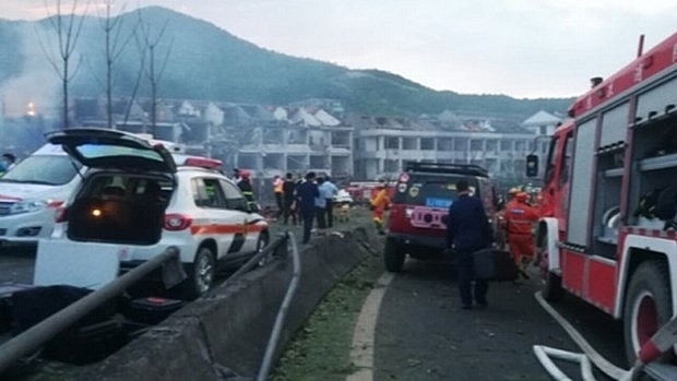 Xe bồn chở khí đốt nổ, 10 người chết, 117 người bị thương ở Trung Quốc