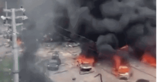 Vụ xe bồn chở khí phát nổ ở Trung Quốc: Thêm 9 người tử vong