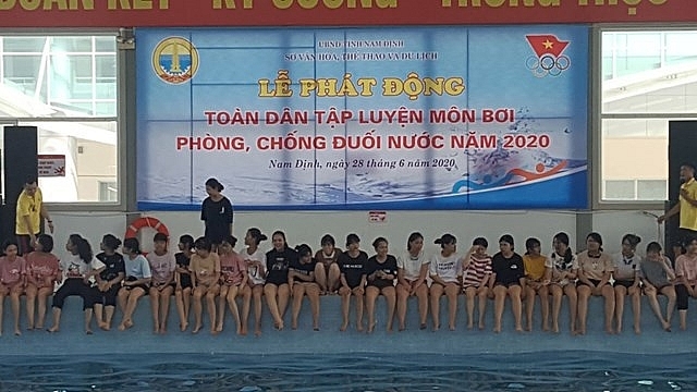 Nam Định phát động người dân toàn tỉnh tập luyện bơi lội
