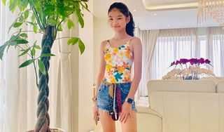 12 tuổi, con gái Trương Ngọc Ánh gây sốt với đôi chân dài miên man
