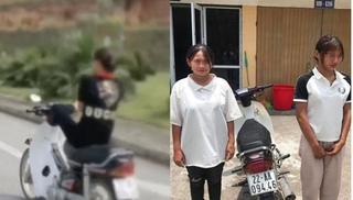 Triệu tập nữ sinh 15 tuổi điều khiển xe máy bằng chân ở Tuyên Quang