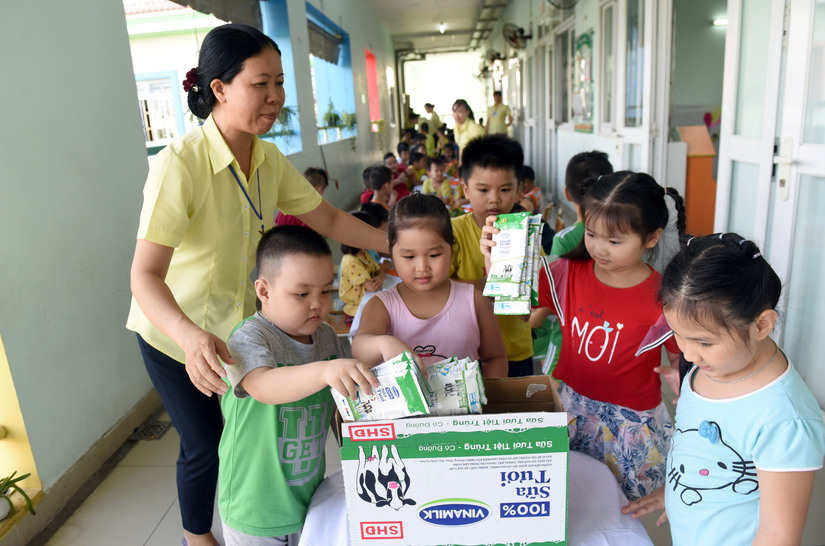 Sữa học đường TP. Hồ Chí Minh, chương trình nhân văn đem lại nhiều niềm vui cho con trẻ