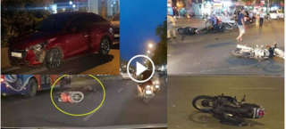 Đã bắt được tài xế xe Mazda tông hàng loạt xe máy chờ đèn đỏ ở Hà Nội