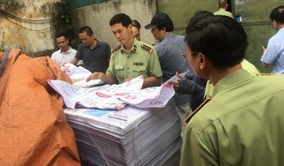 Hà Nội: Phát hiện xưởng in có dấu hiệu in lậu số lượng lớn sách giáo dục