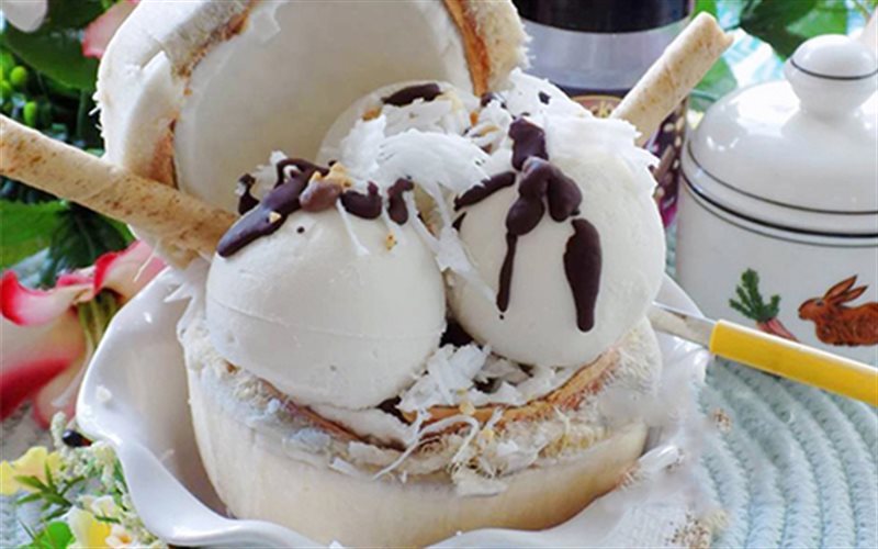 Tự làm kem dừa béo thơm tại nhà cho mùa hè sảng khoái