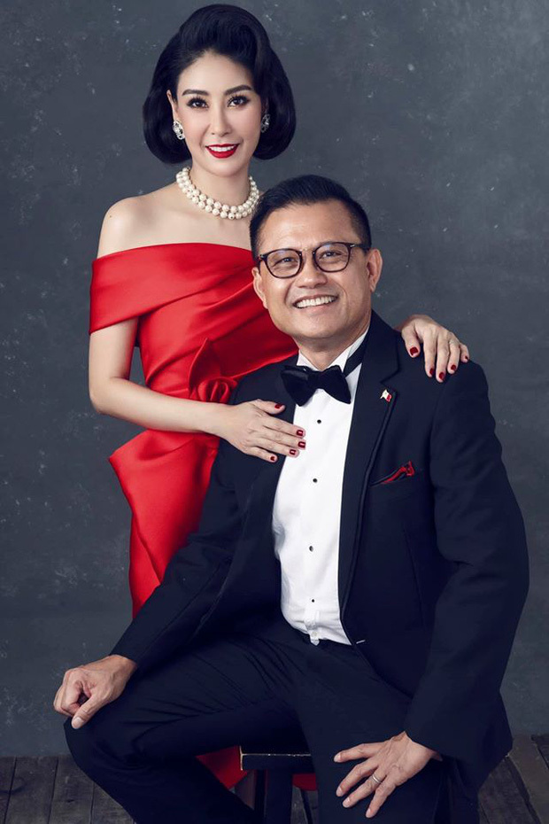 Hoa hậu Hà Kiều Anh tung bộ ảnh kỷ niệm 13 năm cưới, nhan sắc công chúa út gây chú ý