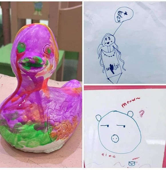 Thủy Tiên khiến dân mạng 'cười ra nước mắt' khi khoe tranh con gái vẽ