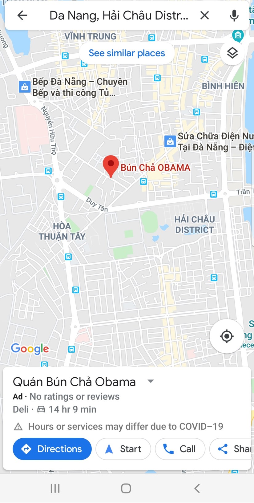 Google Maps đưa ra tính năng cảnh báo tại Đà Nẵng