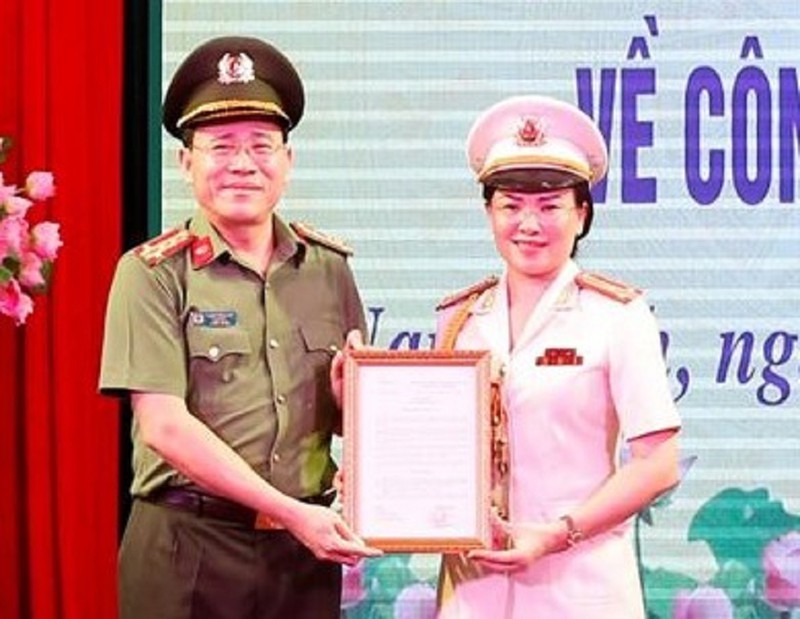 Nam Định có tân nữ Phó giám đốc Công an tỉnh
