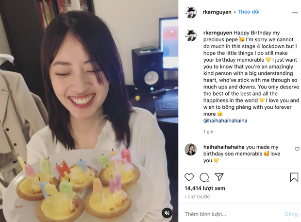 Rocker Nguyễn viết tâm thư cực ngọt chúc mừng sinh nhật bạn gái
