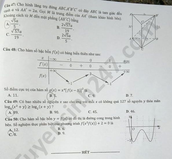  mã đề 113 đề thi môn Toán5