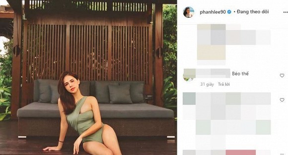Lần đầu đăng ảnh diện bikini sau hôn lễ, Phanh Lee bị nhận xét 'béo thế'