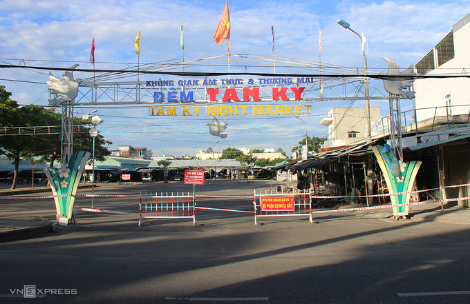 Quảng Nam phong tỏa chợ đêm Tam Kỳ và một tổ dân phố do liên quan ca bệnh 841