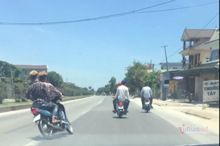 Nghệ An: Triệu tập 7 nhóm thanh niên điều khiển xe máy đánh võng trên quốc lộ