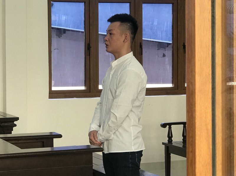 Bị cáo Trần Phước Nhật tại tòa 