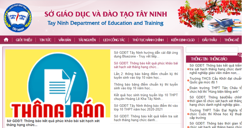 Tra cứu điểm thi THPT quốc gia 2020 tỉnh Tây Ninh ở đâu nhanh nhất?