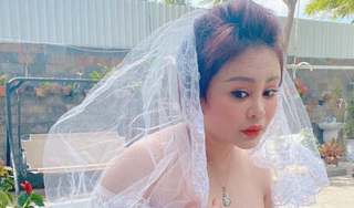 Lê Giang khoe ảnh diện váy cưới nóng bỏng, tuyên bố 'lên xe hoa'