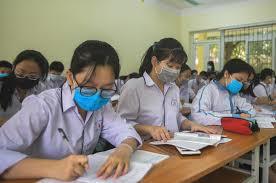 Học sinh, giáo viên Hà Nội đeo khẩu trang trong lớp đẻ phòng chống dịch