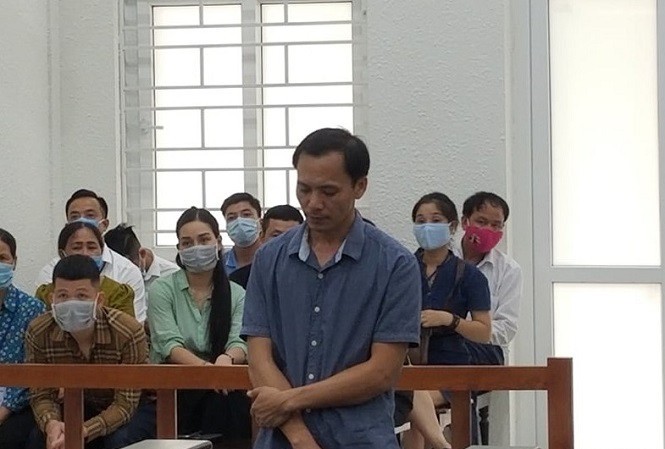 Bị cáo Vũ Khánh Sơn tại tòa.