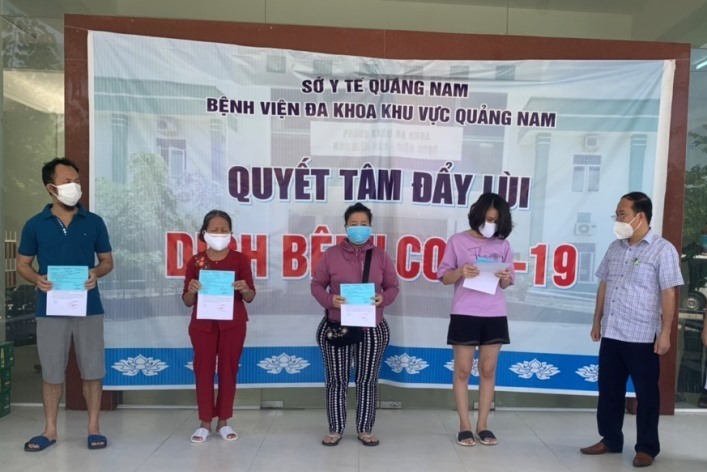 Thêm 4 bệnh nhân Covid-19 ở Quảng Nam khỏi bệnh, xuất viện về nhà