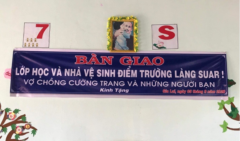 Cường Đôla Đàm Thu Trang xây lớp học thương yêu cho trẻ em ở Gia Lai