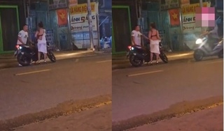 Cô gái trẻ lột váy cãi nhau với bạn trai giữa đường vì bị đòi quà hậu chia tay