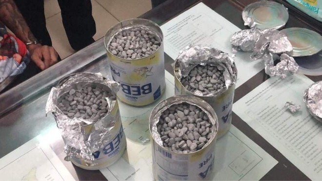 20000 viên ma túy dấu trong hộp sữa đã bị Công an tỉnh Nam Định phát hiện 