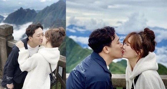Nụ hôn của Hari Won và MC Trấn Thành chiếm trọn spotlight khi tụ tập cùng hội bạn trên du thuyền
