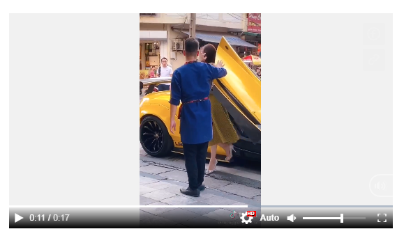 Hương Giang lái siêu xe vàng chóe, xuất hiện với thần thái ngôi sao giữa phố